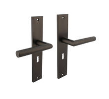 Deurkruk Bastian op schild 245x45mm sleutelgat 56mm