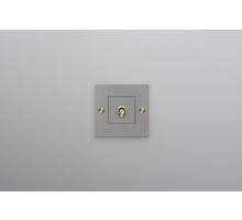 EU 1G Toggle Switch/w/out B+P Logo/Steel