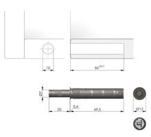 K Push Tech, kort, grijs, buffer, slag 14mm