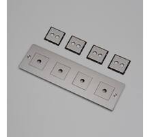4G Wall Plate/Horizontal/Steel