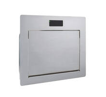 Afvaldoorlaat RVS met sensor contactloos openen 234x160x319