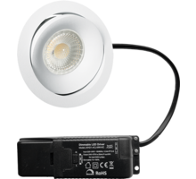 Cádiz kantelbare inbouw rond wit + Triac driver