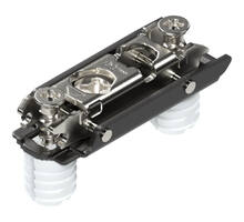 Montageplaat, recht Onyx zwart EXPANDO 10mm