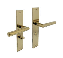 Deurkruk Bastian op schild 245x45 mm WC63/8 mm