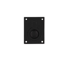 Luikring rechthoekig 41 x 31 mm mat zwart