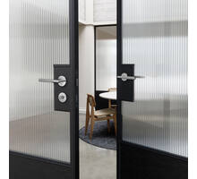 Door Handle Set/Linear/Steel
