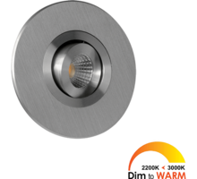 Losse spot Monza rond Aluminium DTW 3000K-2200K