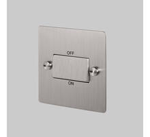 Triple Pole Fan Switch - Stainless Steel - Black Interior