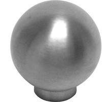 Knop diameter 20mm RVS geborsteld, hoogte 22mm