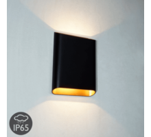 Wandlamp Valencia L Zwart up/down Dimbaar IP-65