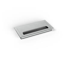 Kabeldoorvoer met borstel 160x80mm aluminium