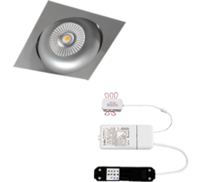 5xCádiz Vierk. grijs+5x powerled 7W+5x verl+driver+wieland