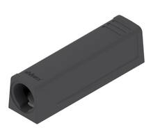 TIP-ON adapterplaat, versie kort recht, carbon zwart