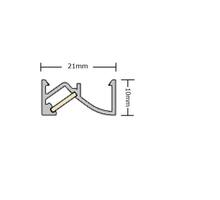 Blade mat zwart TouchDimmer links Lengte: