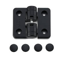 Scharnier kunststof met stopper, zwart
