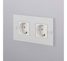 EU 2G Socket/Schuko Type F/White