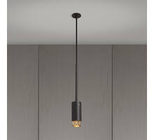 Exhaust Pendant/Cross/Graphite/Brass