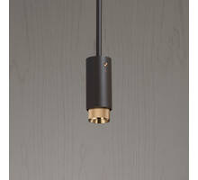 Exhaust Pendant/Cross/Graphite/Brass