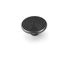 Knop LAPS oud tin 45mm rond met ribbels