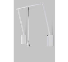 Garderobelift met dubbele soft close 750-1100mm wit/wit