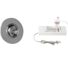 4x Monza rond Alu + 4x verlengsnoer + ZigBee Driver 30W